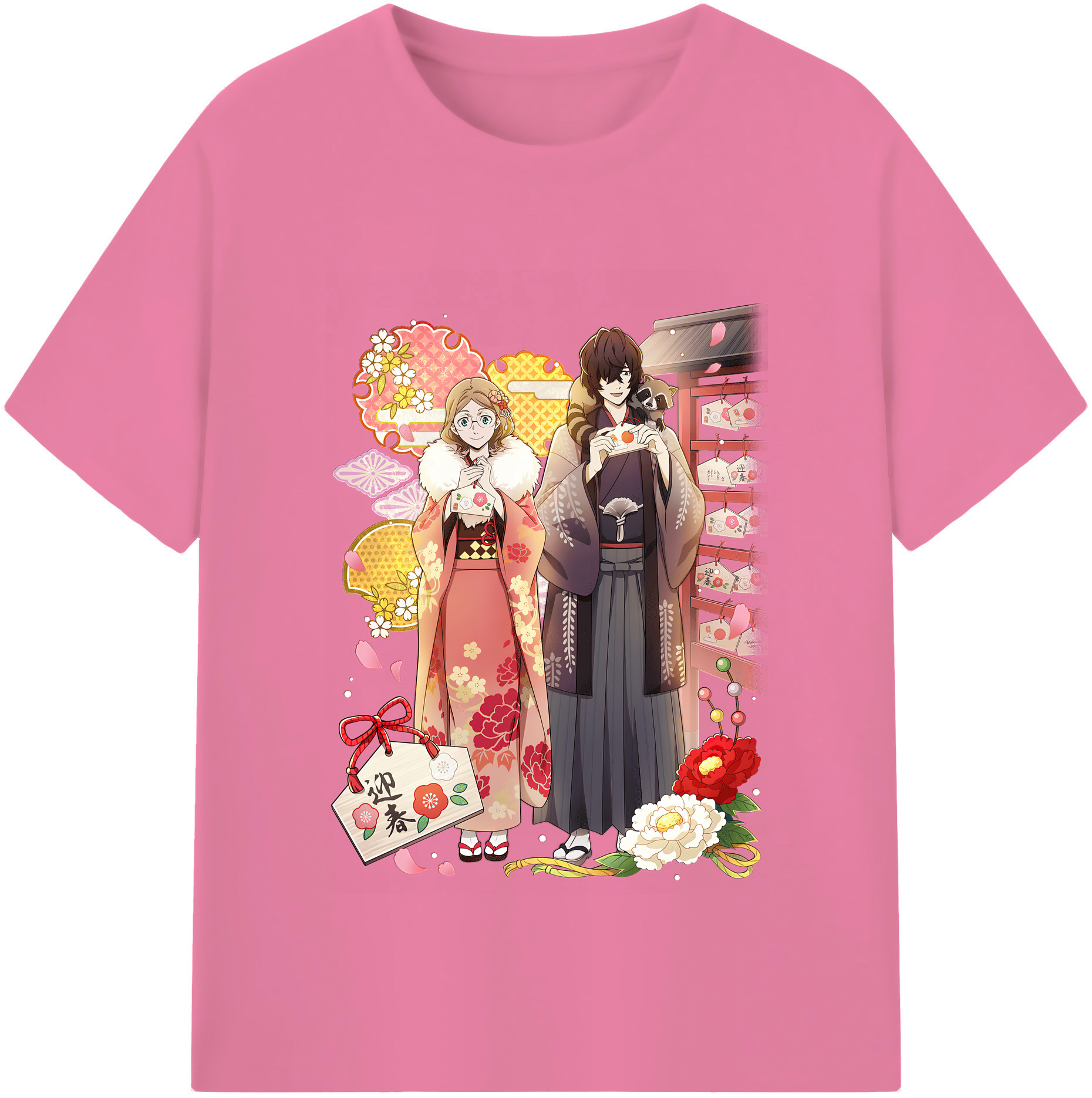 （画像用） 文豪ストレイドッグス Bungo Stray Dogs 綿100％半袖Tシャツ（フロントプリント）